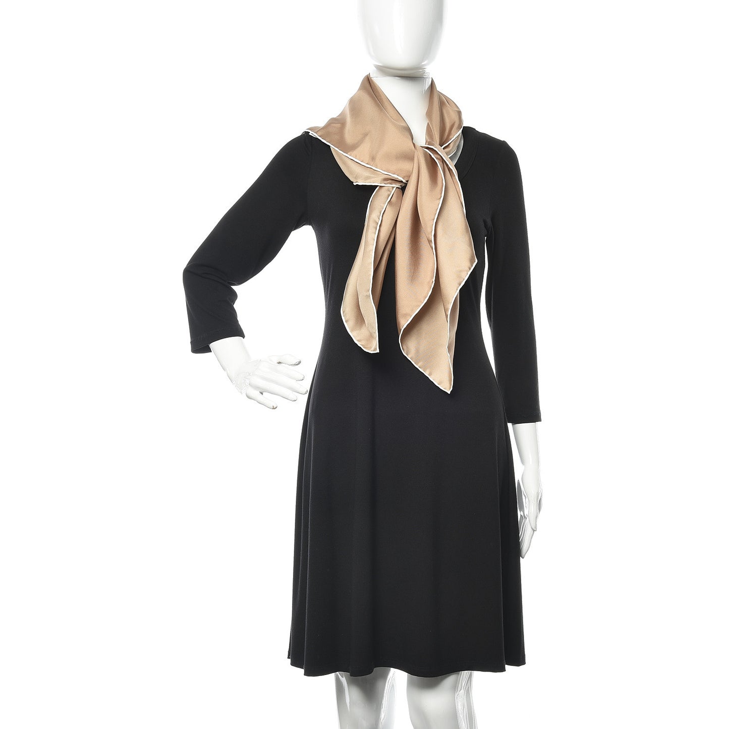 Silk Horseferry Print Scarf Archive Beige