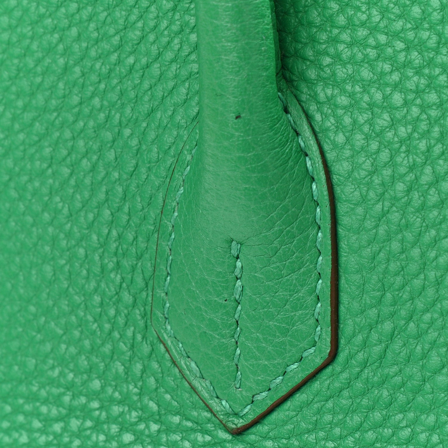 Hermes Taurillon Clemence Birkin 35 Menthe 13 of 15