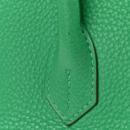 Hermes Taurillon Clemence Birkin 35 Menthe 13 of 15