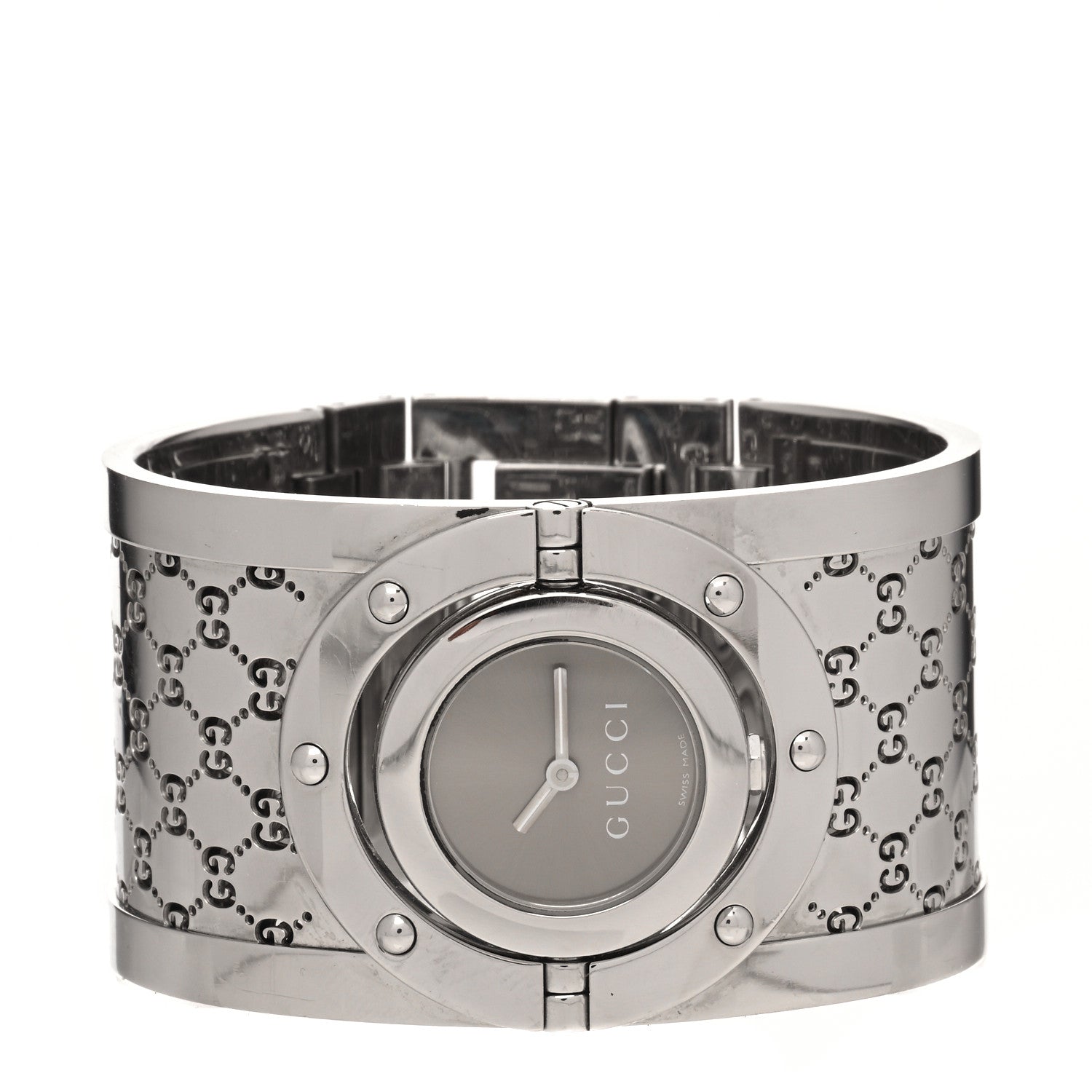 Gucci Stainless Steel 33mm Twirl Quartz Watch Brown 2 of 4