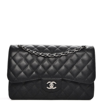 Chanel Caviar Quilted Jumbo Double Flap Black 1 of 8