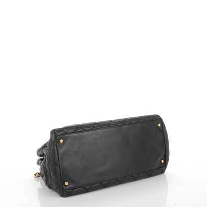 Chanel Calfskin Quilted Large Retro Chain Tote Black 4 of 8