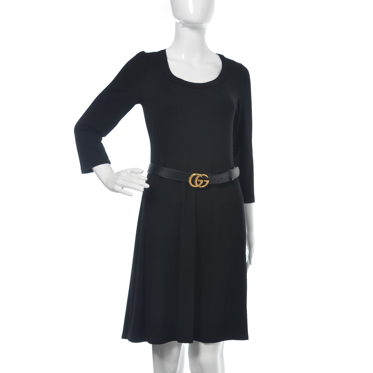 Calfskin Double G 30mm Belt 80 32 Black