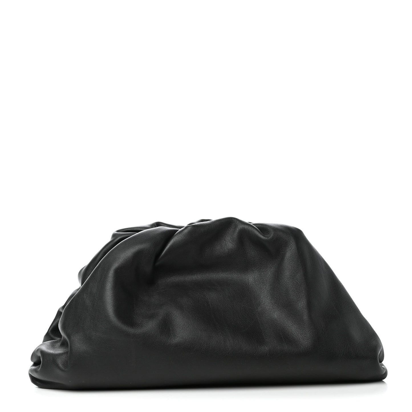 Smooth Butter Calf The Pouch Oversized Clutch Black