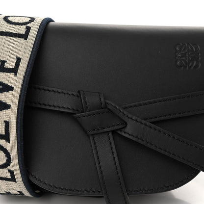 Loewe Calfskin Jacquard Mini Gate Dual Bag Black 8 of 10