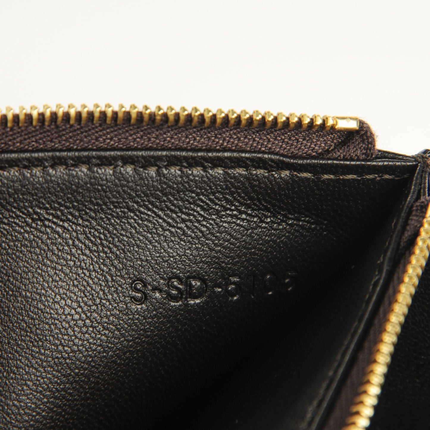 Smooth Calfskin Pocket Tri-Fold Multifunction Envelope Flap Wallet Dark Rust
