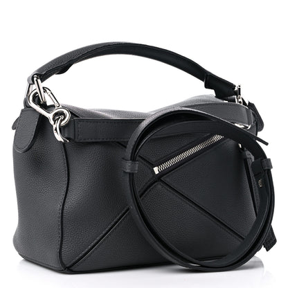 Loewe Calfskin Small Puzzle Bag Gunmetal 3 of 11