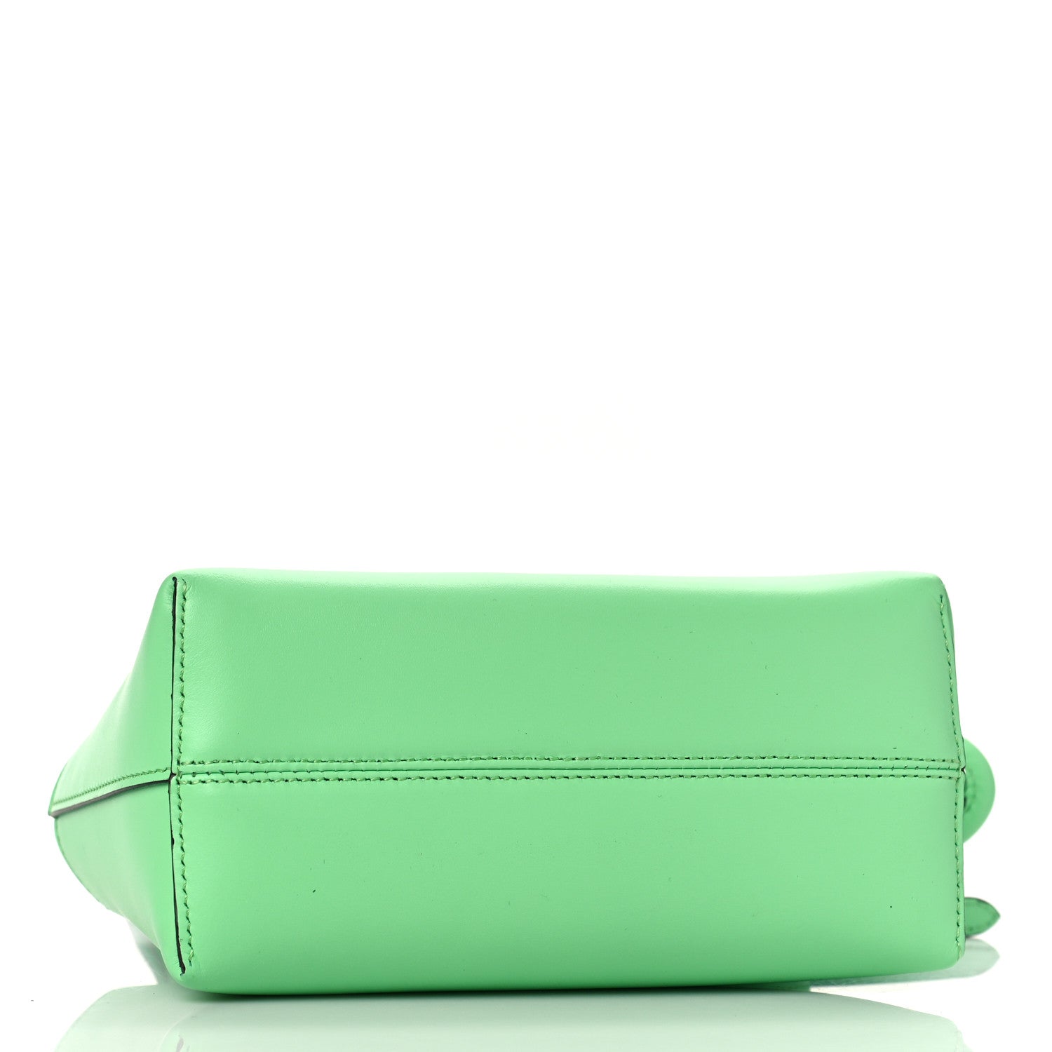 Fendi Vitello King Plexiglass Logo Embossed Mini By The Way Top Handle Boston Bag Edamame 4 of 8