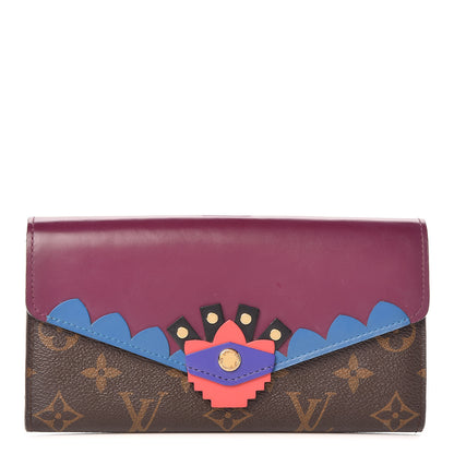 Louis Vuitton Monogram Totem Sarah Wallet Magenta 1 of 10