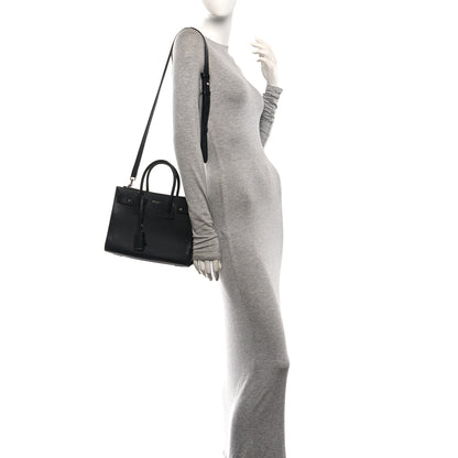 Saint Laurent Grained Calfskin Baby Sac De Jour Souple Black 2 of 10