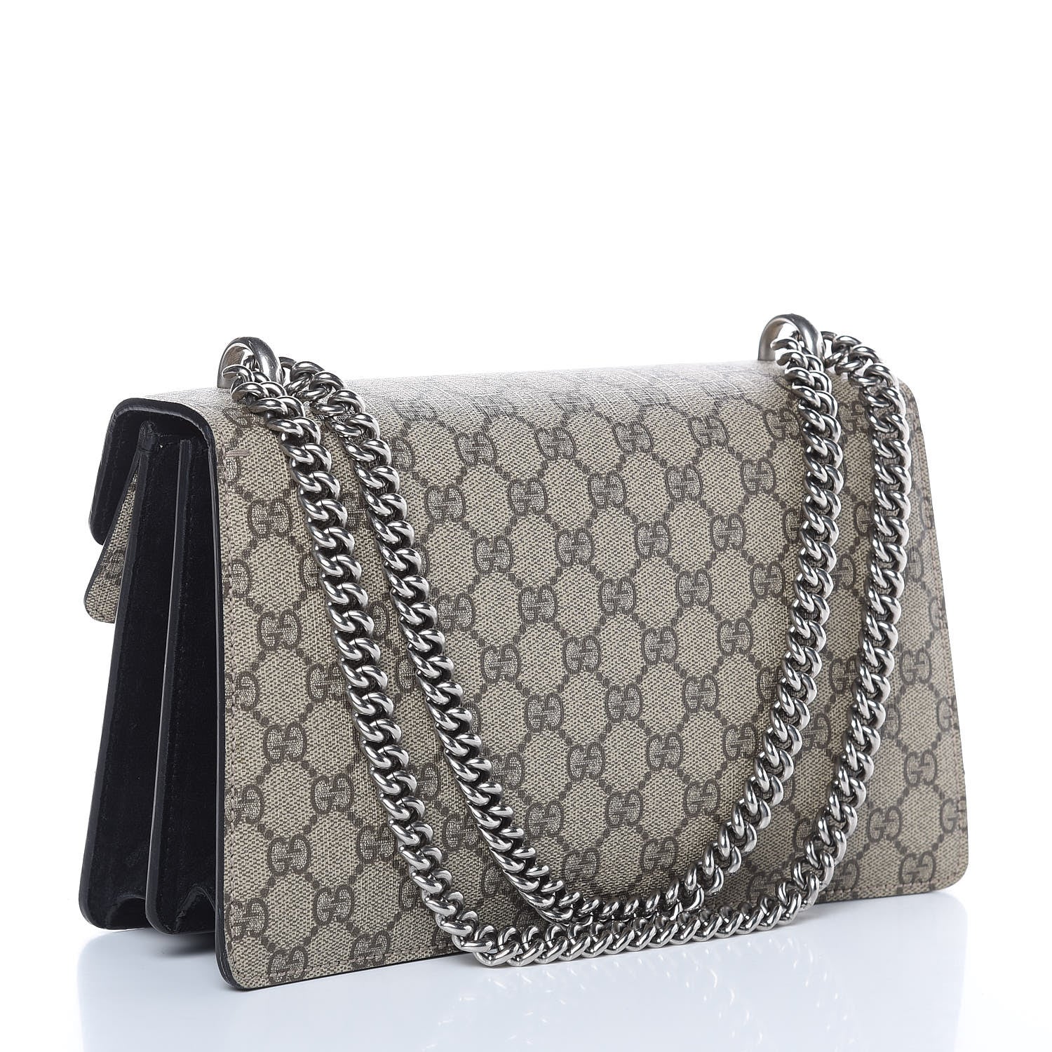 Gucci GG Supreme Monogram Small Dionysus Shoulder Bag Black 3 of 11