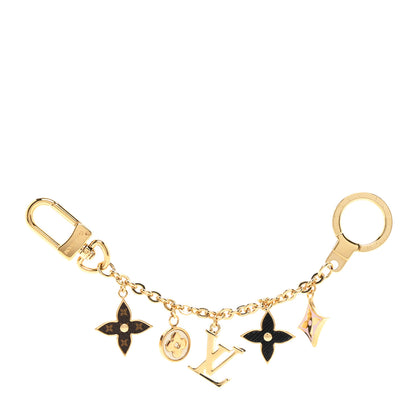 Louis Vuitton Monogram Spring Street Bag Charm Key Holder Gold 1 of 4