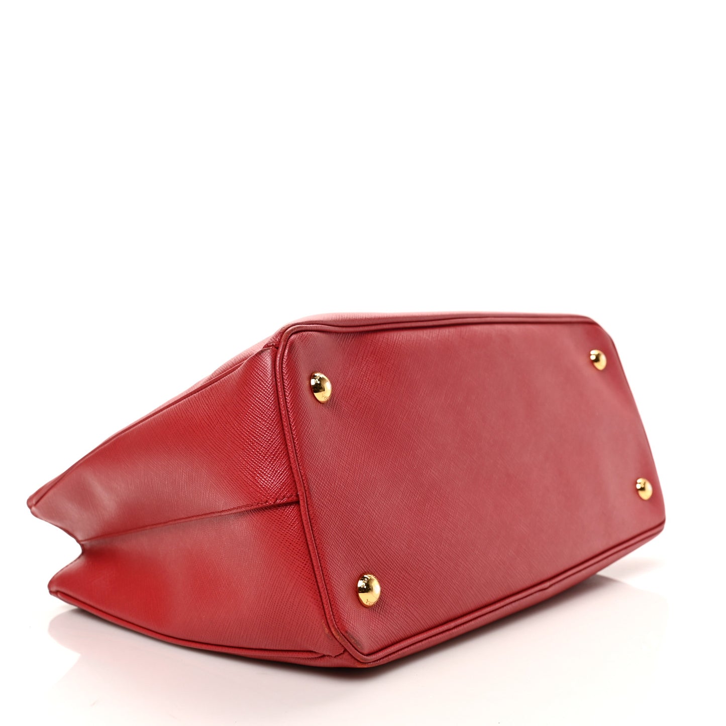 Saffiano Medium Galleria Double Zip Tote Fuoco