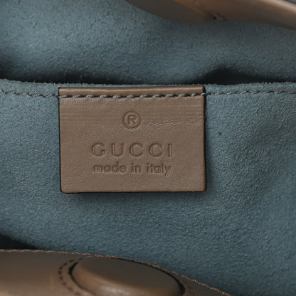 Gucci Nappa Bamboo Web Mini Nymphaea Top Handle Bag Brown 7 of 13