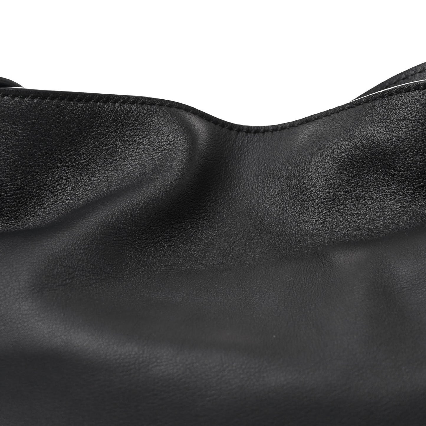 Calfskin Flamenco Knot Bag Black