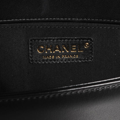 Chanel Lambskin Quilted Medium Boy Flap Black 7 of 9