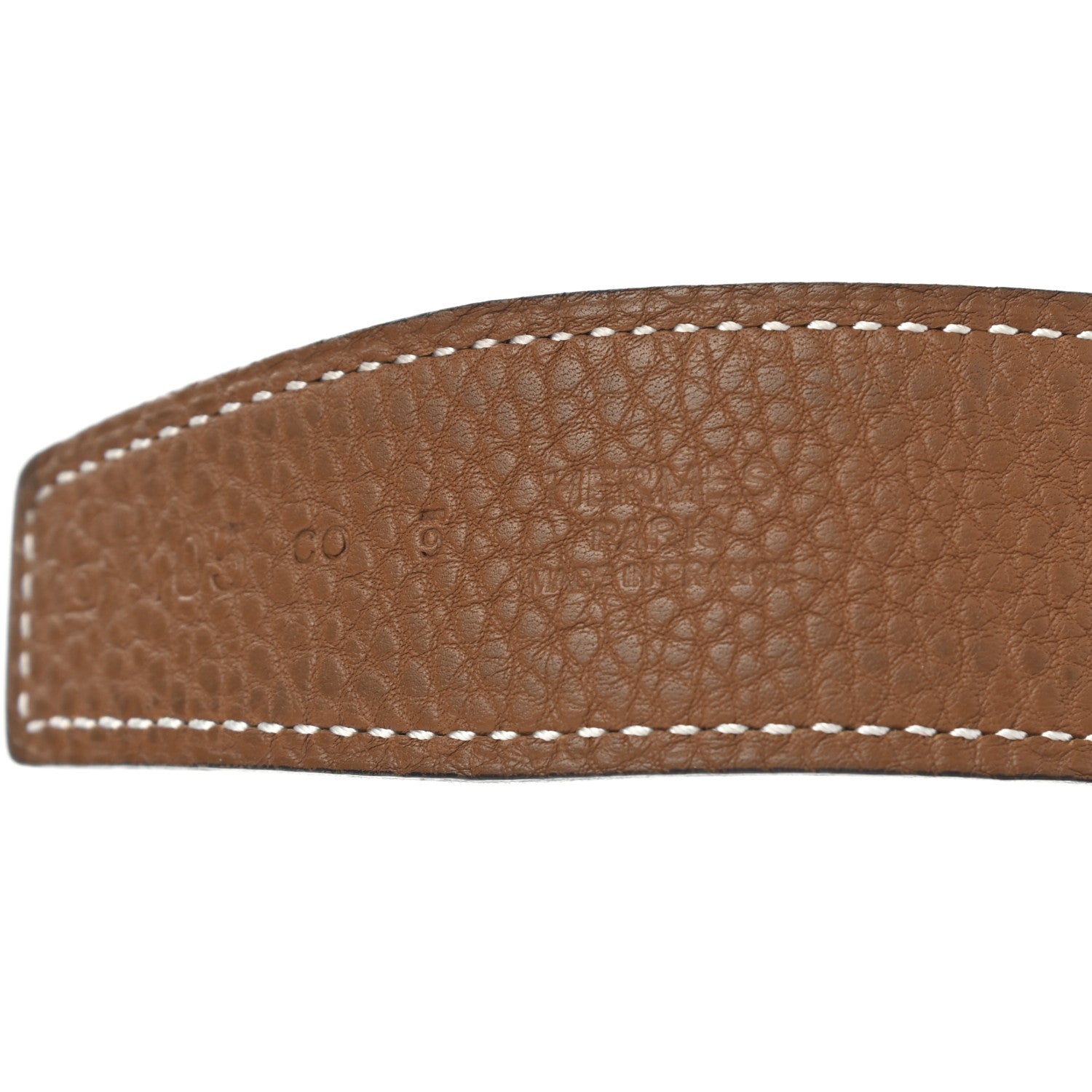 Hermes Box Togo 32mm H Belt Black Gold 7 of 18