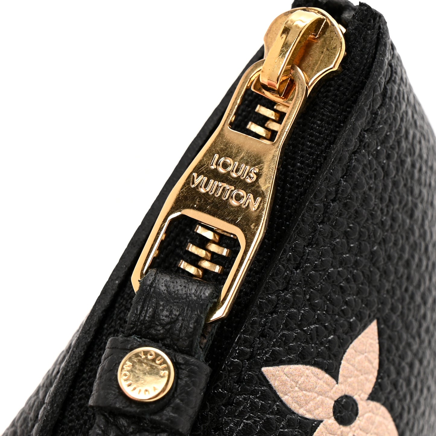 Empreinte Monogram Giant Key Pouch Black Beige