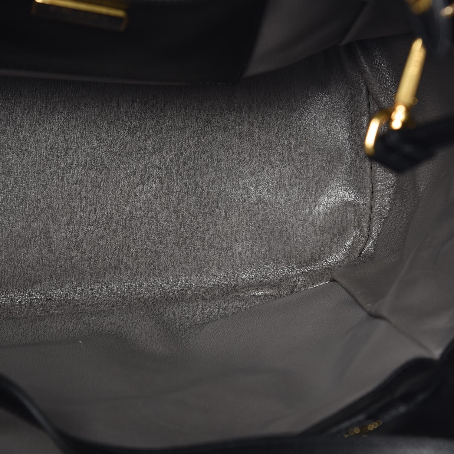Prada Saffiano Cuir Front Pocket Tote Black 8 of 20