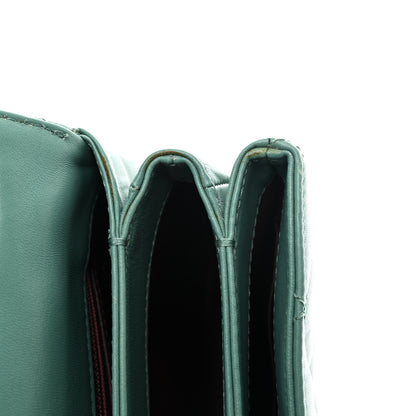 Chanel Lambskin Quilted Small Trendy CC Flap Dual Handle Bag Green 10 of 12