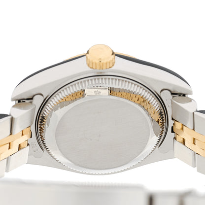 Rolex Stainless Steel 18K Yellow Gold Diamond 26mm Oyster Perpetual Datejust Watch Silver Jubilee 69173 4 of 4