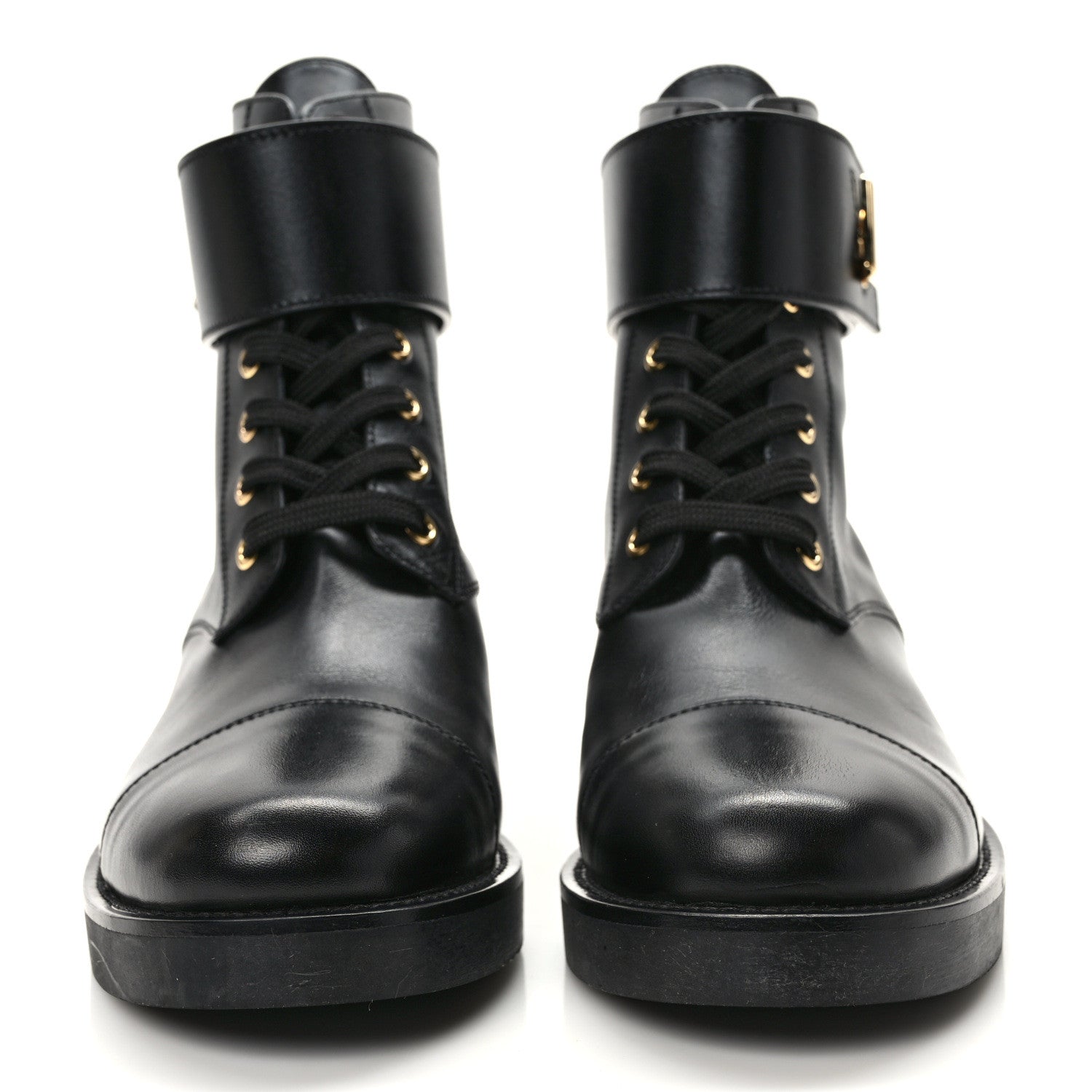 Louis Vuitton Calfskin Wonderland Ranger Boots 38.5 Black 2 of 10