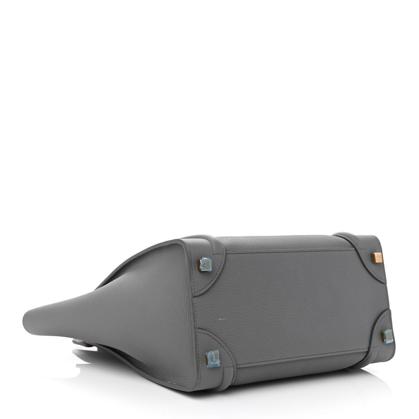 Baby Drummed Calfskin Micro Luggage Kohl