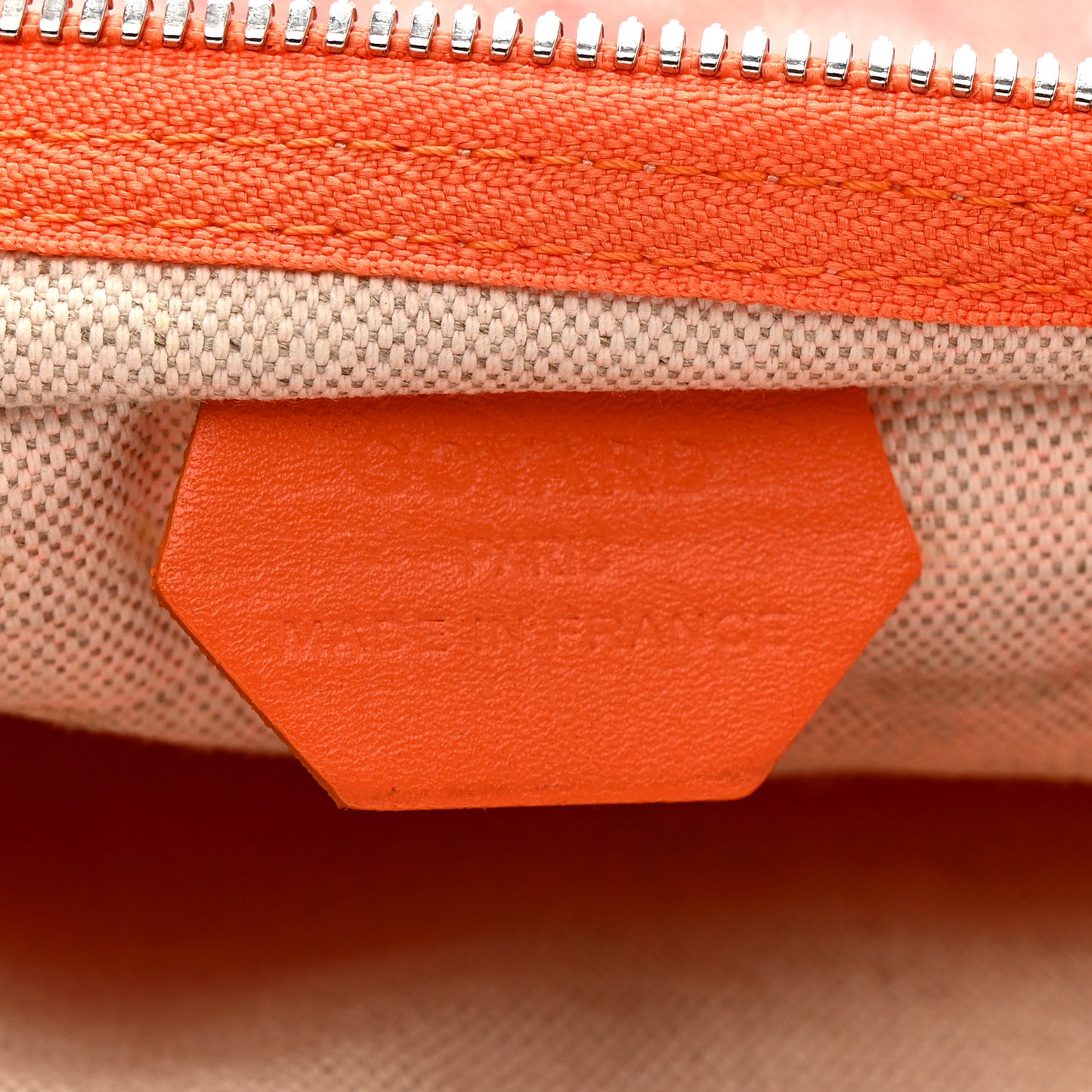 Goyardine Fidji Zip Hobo Orange