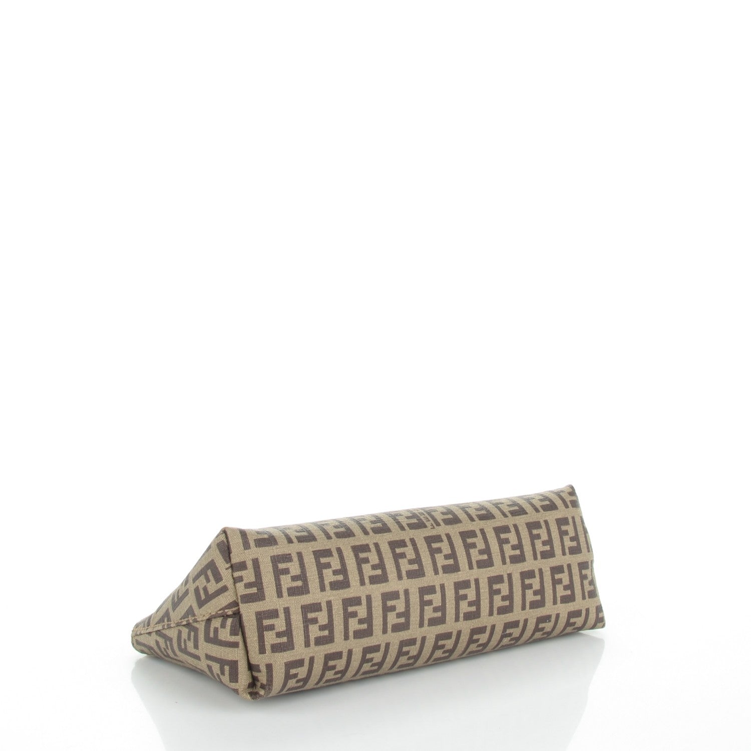 Fendi Zucchino Spalmati Forever Large Cosmetic Pouch Tobacco 4 of 8