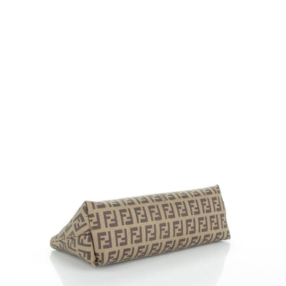 Fendi Zucchino Spalmati Forever Large Cosmetic Pouch Tobacco 4 of 8