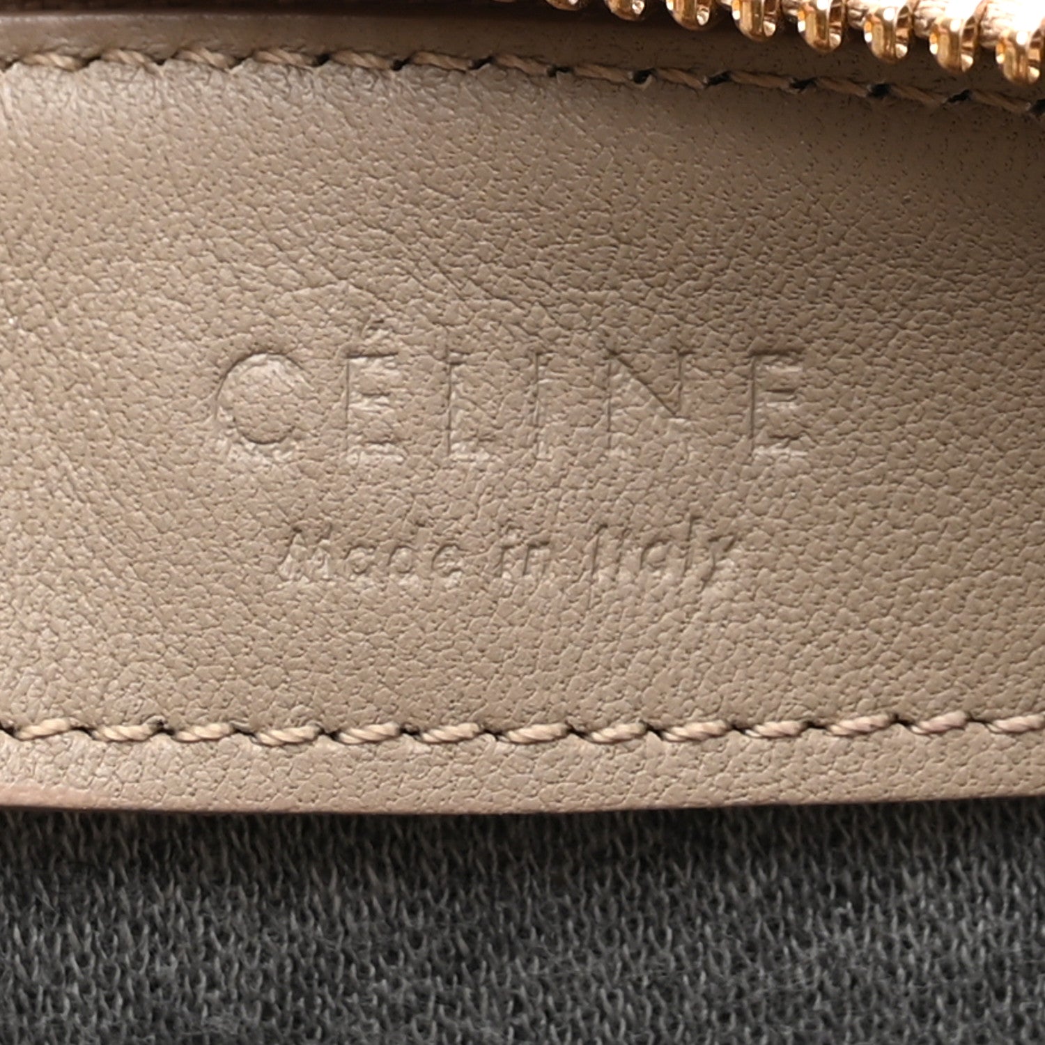 Celine Lambskin Large Trio Crossbody Bag Beige 6 of 13