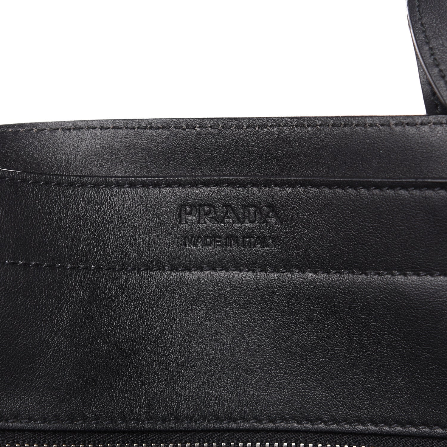 Prada Grace Lux Light Ouverture Large Tote Argilla Black 7 of 9