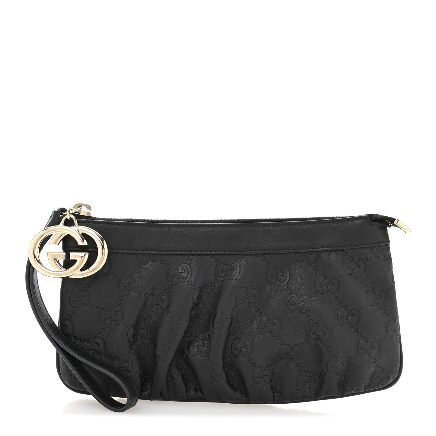 Guccissima Signature New Britt Wristlet Black