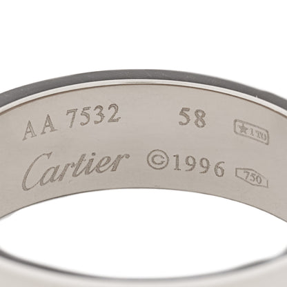 Cartier 18K White Gold 5.5mm LOVE Ring 58 8.25 4 of 4