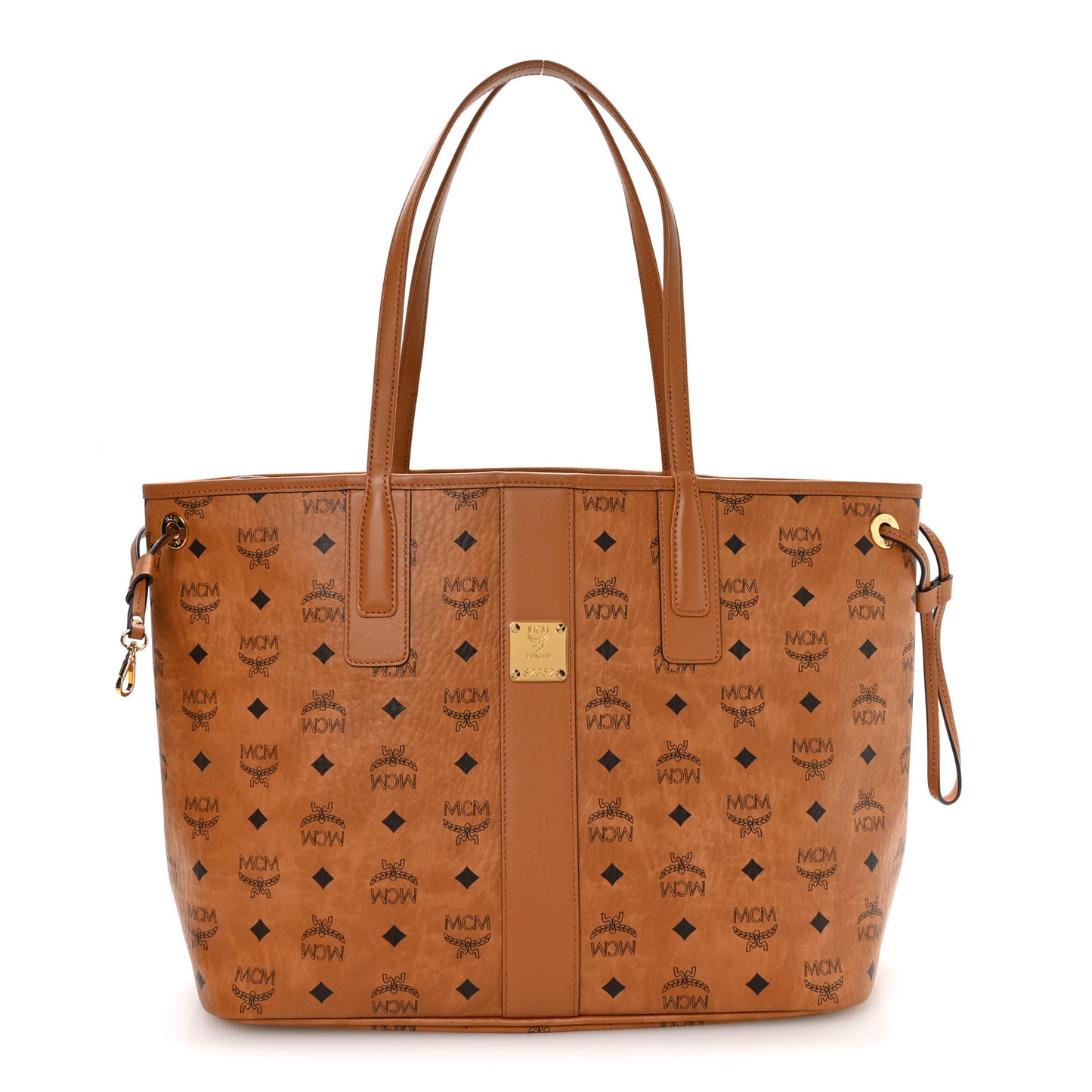 Visetos Medium Liz Reversible Shopper Tote Cognac