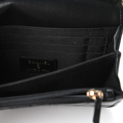 Chanel Calfskin Quilted Mini Maxi Pearls Wallet On Chain WOC Black 8 of 11