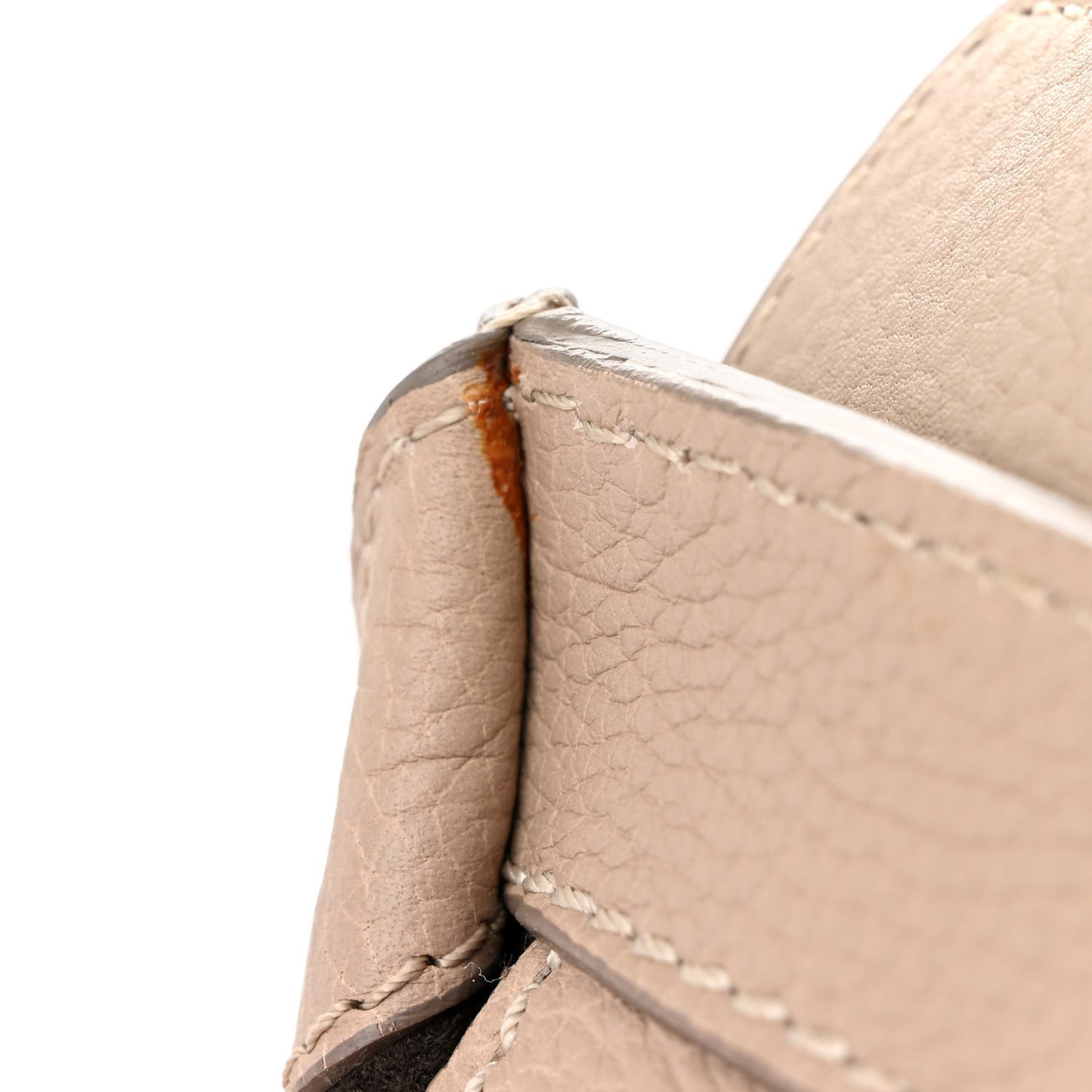 Drummed Calfskin Mini Luggage Dune