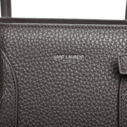 Saint Laurent Grained Calfskin Large Sac de Jour Carryall Earth 8 of 12