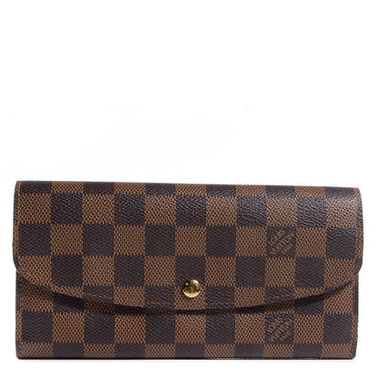 Louis Vuitton Damier Ebene Emilie Wallet 1 of 8