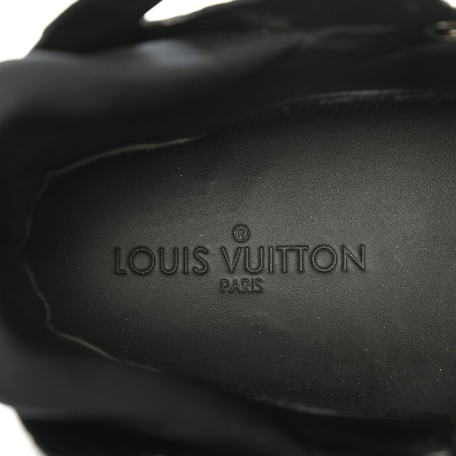 Louis Vuitton Suede Calfskin Crocodile Embossed Damier Graphite Mens Kick Off High Top Sneakers 9.5 Black 6 of 8