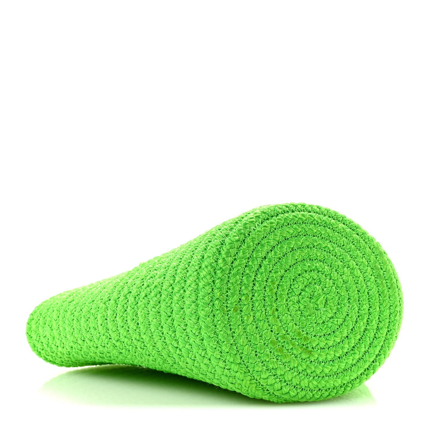 Nylon Lambskin Woven Small Ibiza Basket With Strap Green