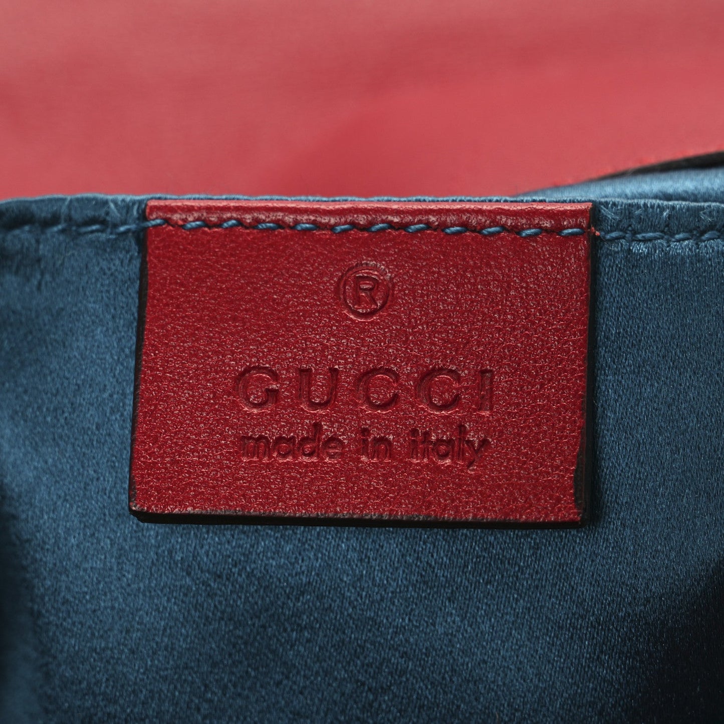 Velvet Matelasse Mini GG Marmont Shoulder Bag Hibiscus Red