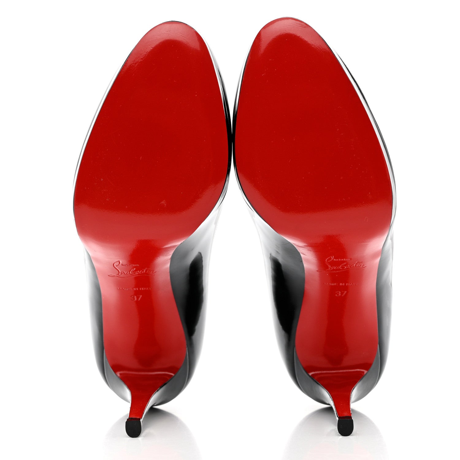 Christian Louboutin Patent New Simple 100 Pumps 37 Black 5 of 8