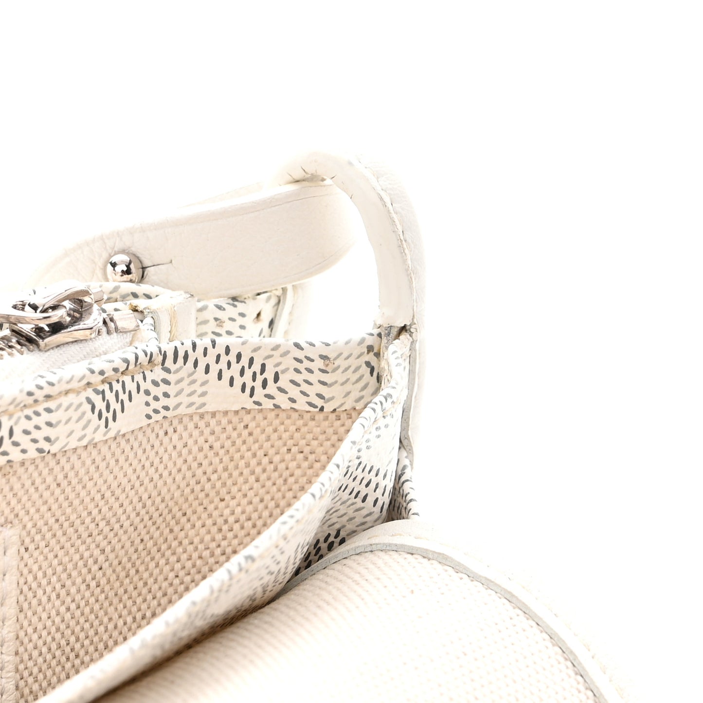 Goyardine Plumet Wallet Clutch White