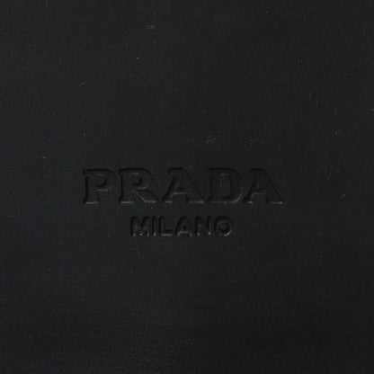 Prada Spazzolato Metal Triangle Logo 50mm Loafers 38 Black 8 of 9