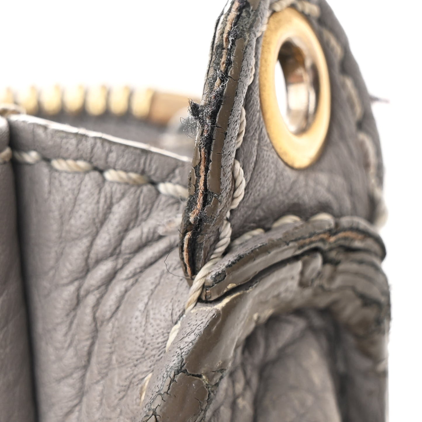 Calfskin Mini Marcie Satchel Cashmere Grey