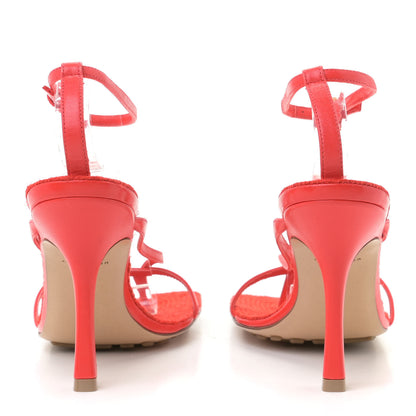 Bottega Veneta Nappa Rope Stretch Multi Strap 90mm Sandals 37 Tomato 5 of 10