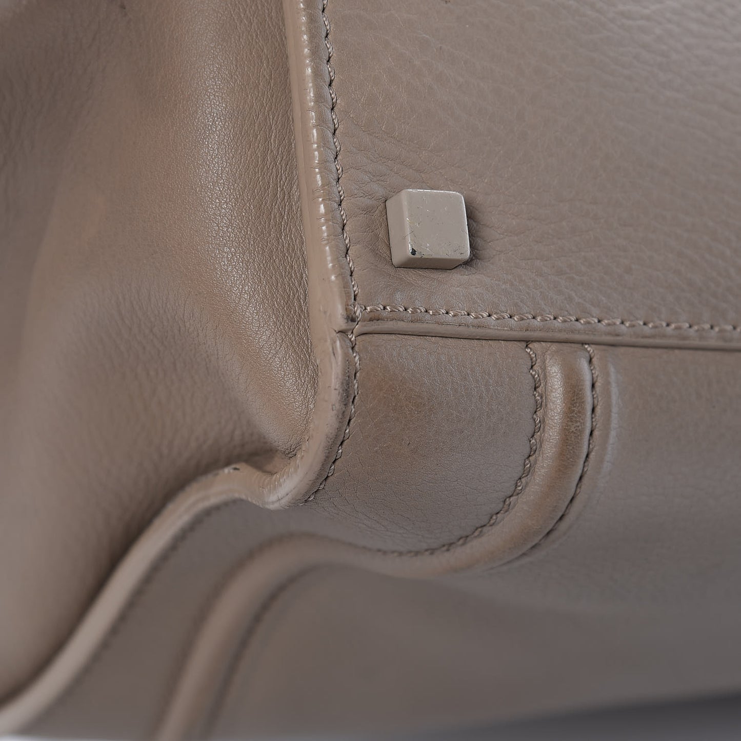 Supple Calfskin Medium Phantom Luggage Beige