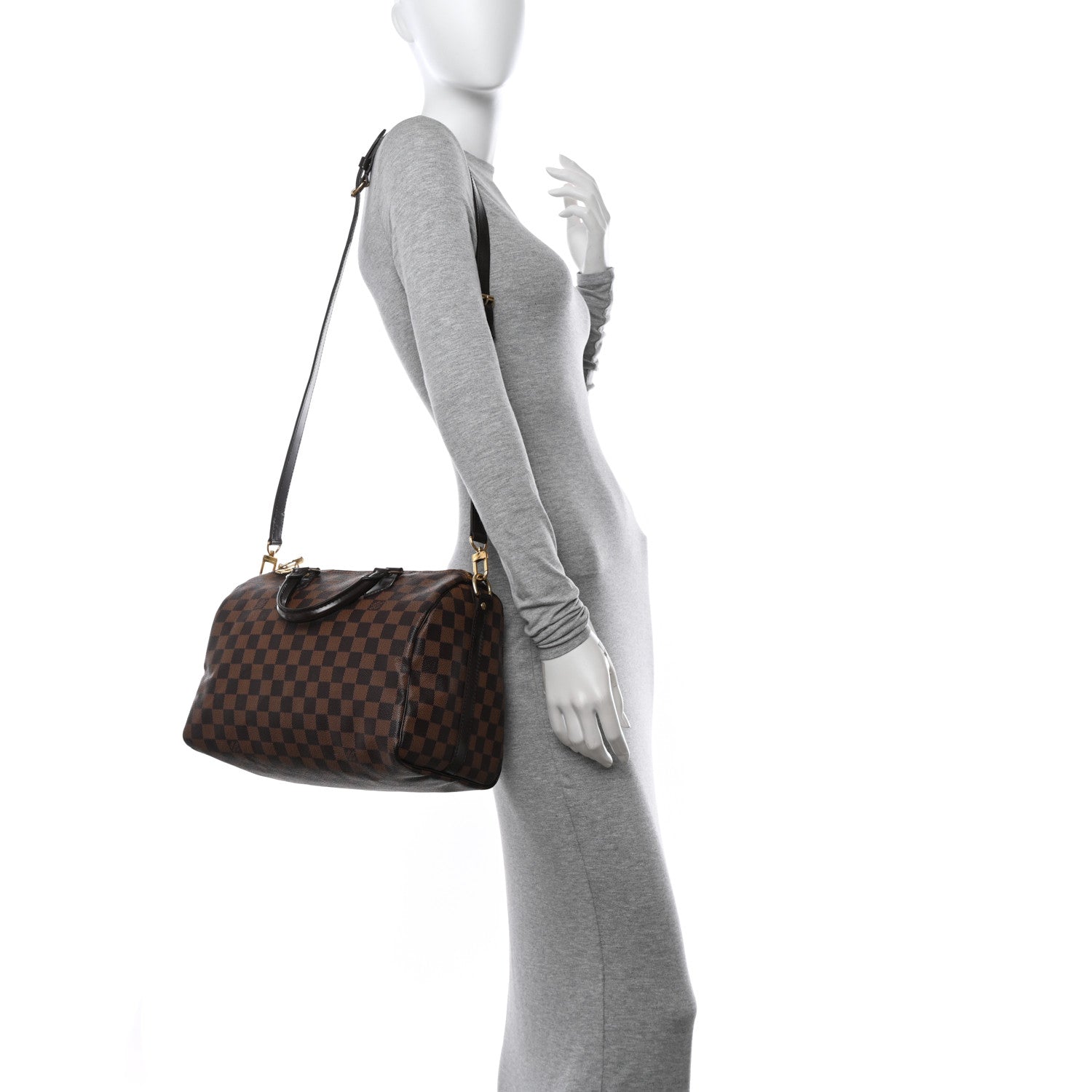 Louis Vuitton Damier Ebene Speedy Bandouliere 30 2 of 10