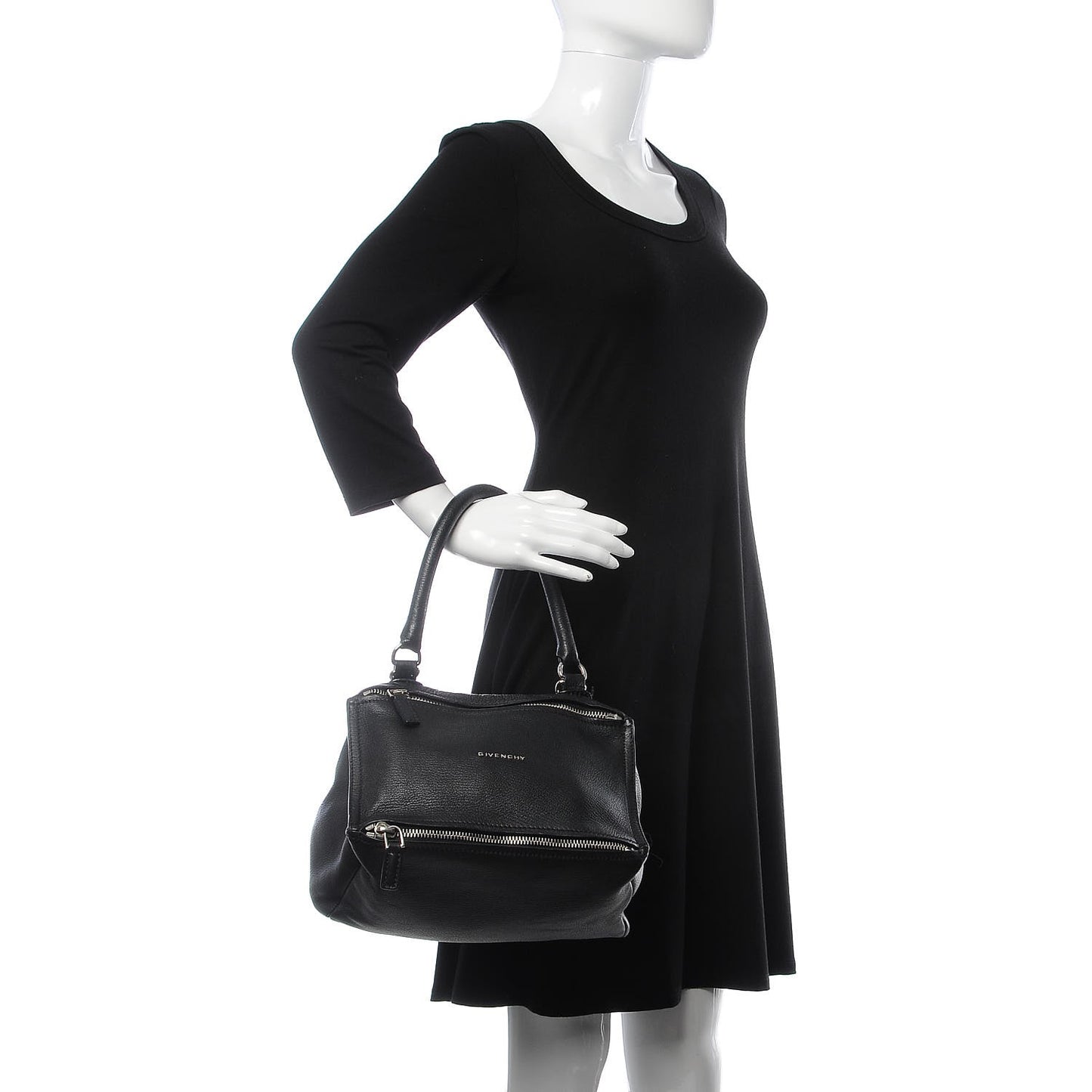 Sugar Goatskin Small Pandora Black